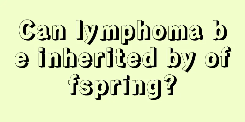 Can lymphoma be inherited by offspring?
