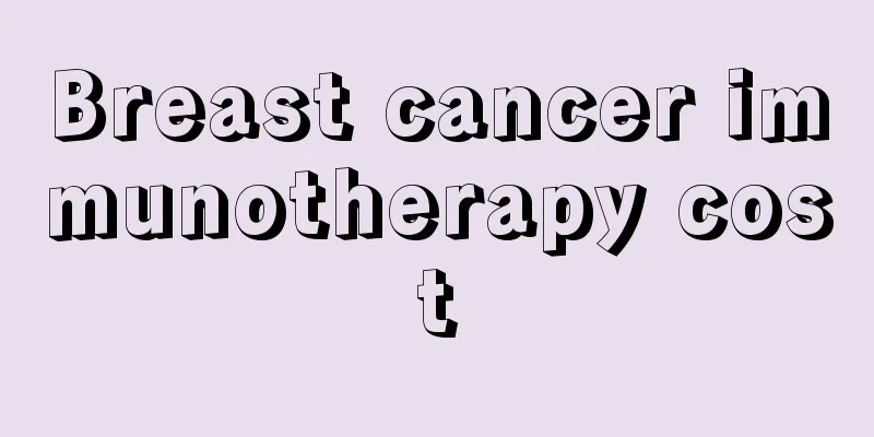Breast cancer immunotherapy cost