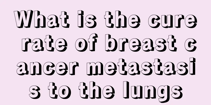 What is the cure rate of breast cancer metastasis to the lungs
