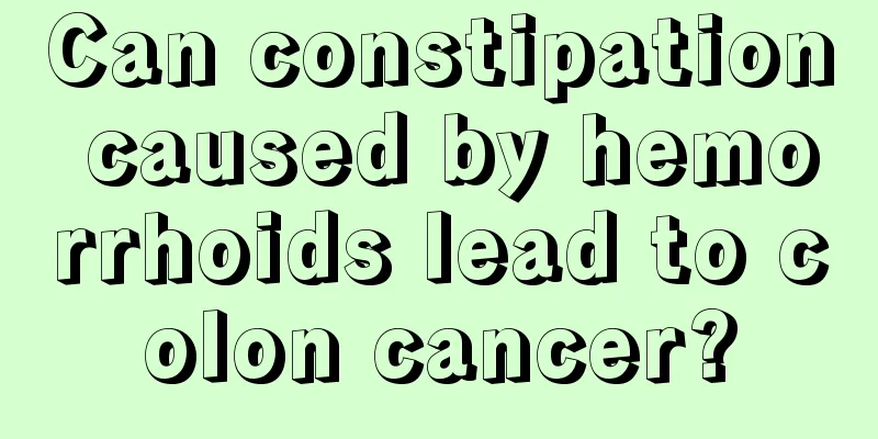 Can constipation caused by hemorrhoids lead to colon cancer?