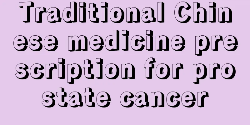 Traditional Chinese medicine prescription for prostate cancer
