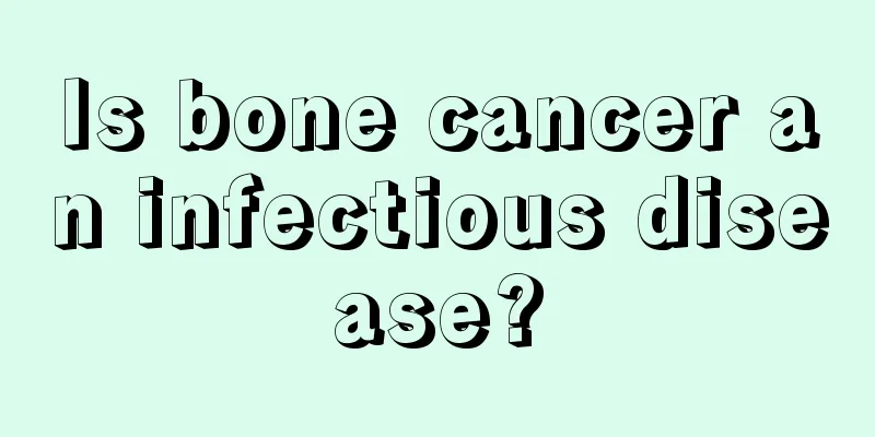 Is bone cancer an infectious disease?