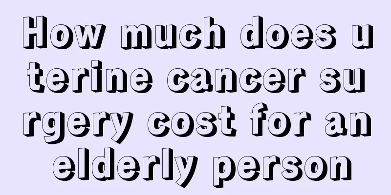 How much does uterine cancer surgery cost for an elderly person