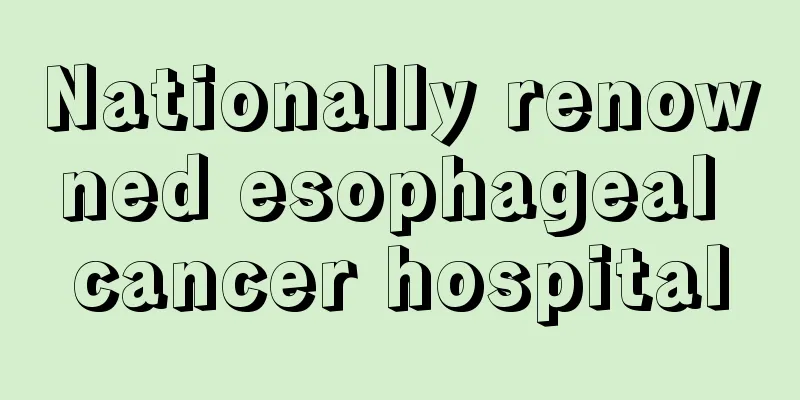 Nationally renowned esophageal cancer hospital