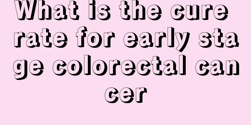 What is the cure rate for early stage colorectal cancer