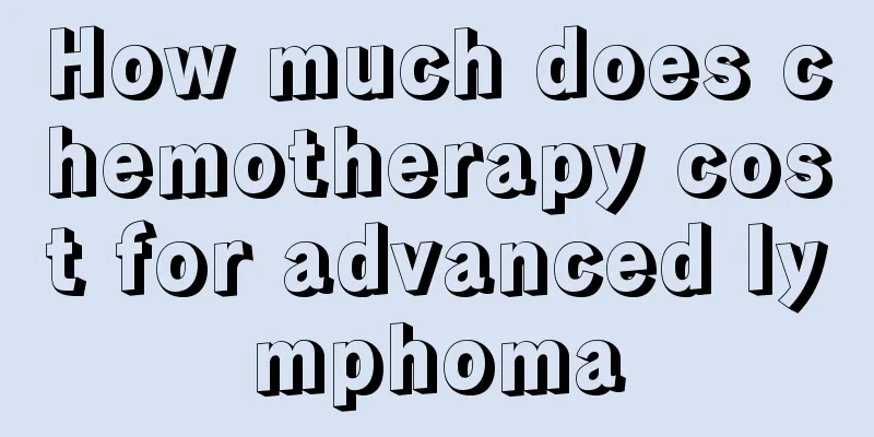 How much does chemotherapy cost for advanced lymphoma