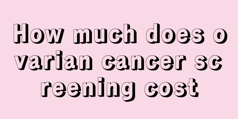 How much does ovarian cancer screening cost