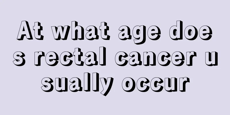 At what age does rectal cancer usually occur