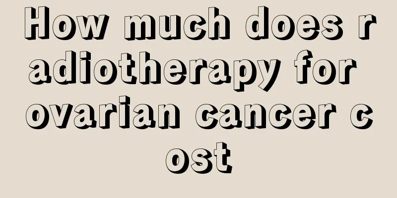 How much does radiotherapy for ovarian cancer cost