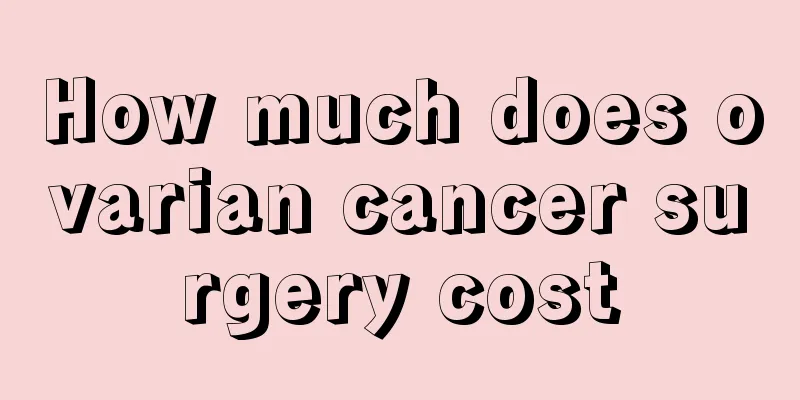 How much does ovarian cancer surgery cost