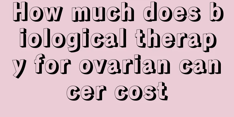 How much does biological therapy for ovarian cancer cost