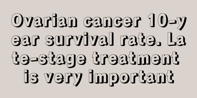 Ovarian cancer 10-year survival rate. Late-stage treatment is very important