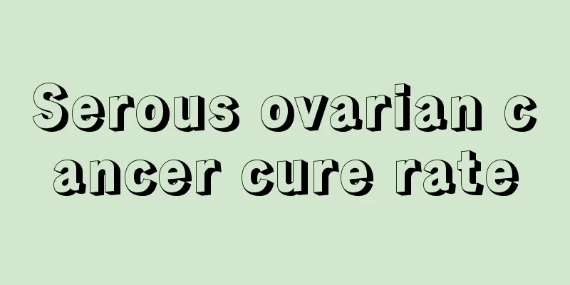 Serous ovarian cancer cure rate