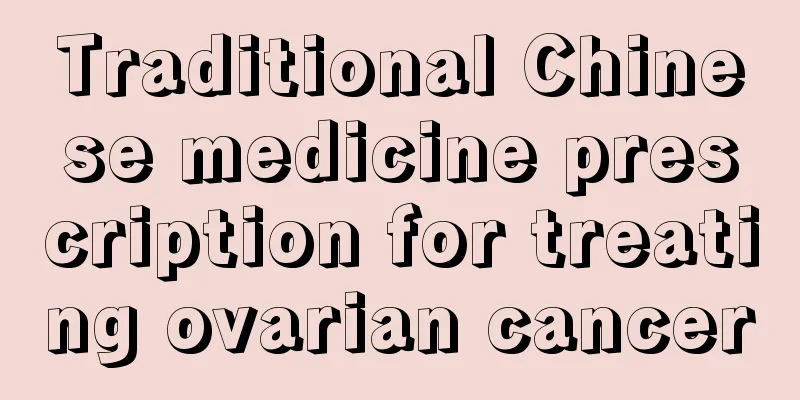 Traditional Chinese medicine prescription for treating ovarian cancer