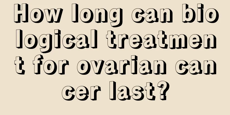 How long can biological treatment for ovarian cancer last?