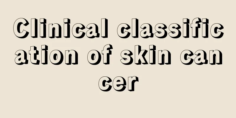 Clinical classification of skin cancer