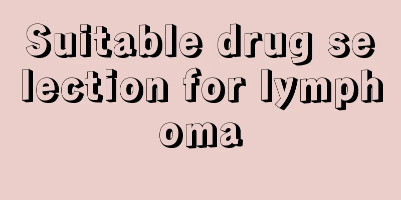 Suitable drug selection for lymphoma