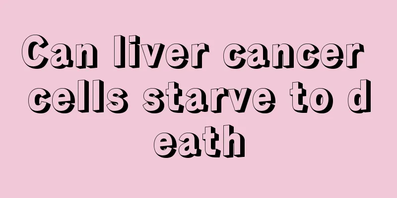 Can liver cancer cells starve to death