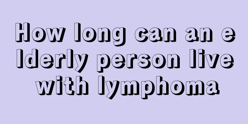 How long can an elderly person live with lymphoma