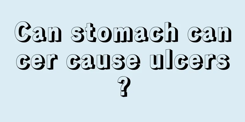 Can stomach cancer cause ulcers?