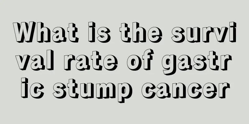 What is the survival rate of gastric stump cancer