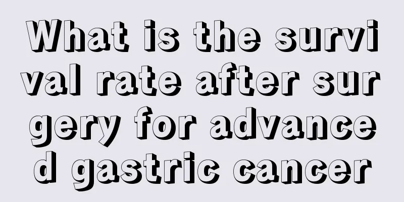 What is the survival rate after surgery for advanced gastric cancer