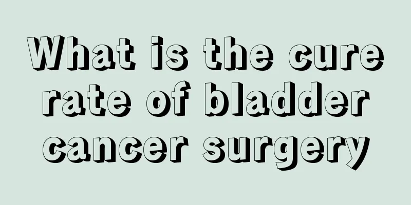 What is the cure rate of bladder cancer surgery