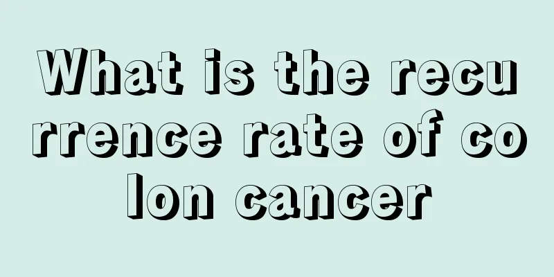 What is the recurrence rate of colon cancer
