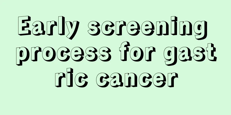 Early screening process for gastric cancer