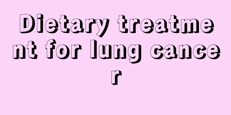 Dietary treatment for lung cancer