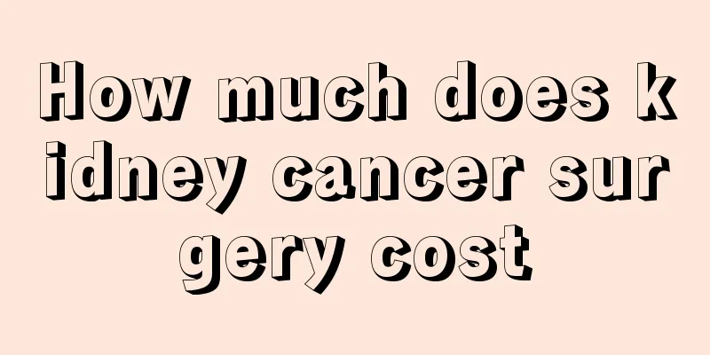 How much does kidney cancer surgery cost