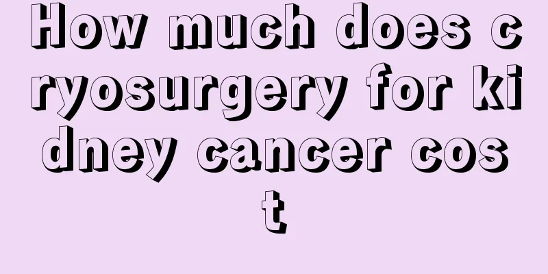 How much does cryosurgery for kidney cancer cost
