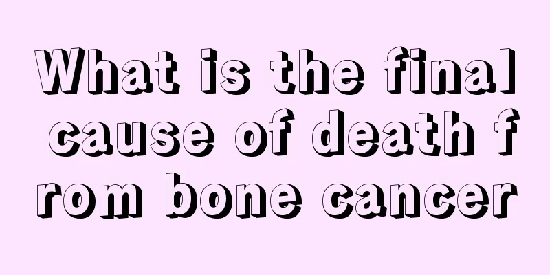 What is the final cause of death from bone cancer
