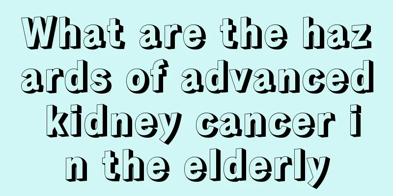 What are the hazards of advanced kidney cancer in the elderly