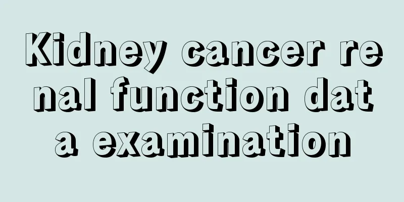 Kidney cancer renal function data examination