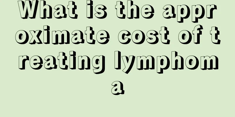 What is the approximate cost of treating lymphoma