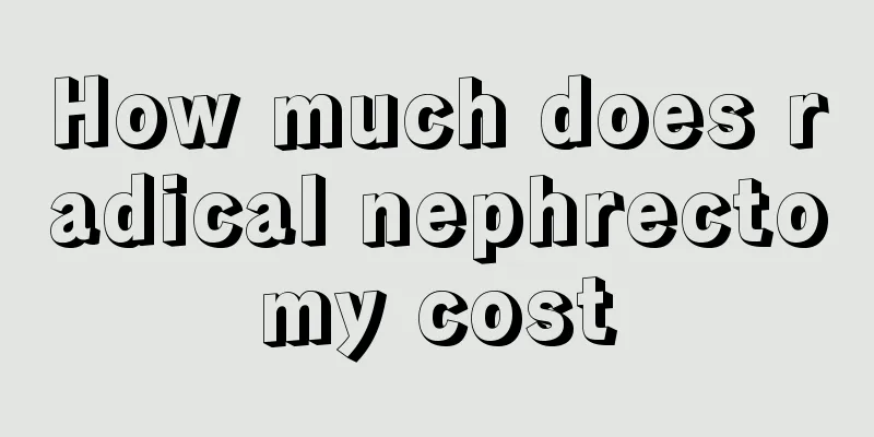 How much does radical nephrectomy cost