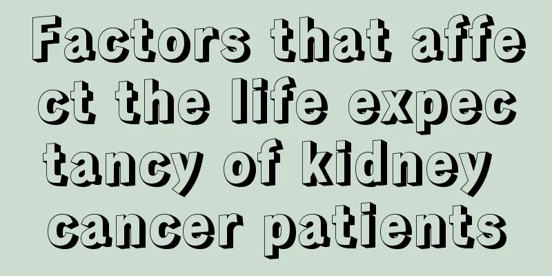 Factors that affect the life expectancy of kidney cancer patients