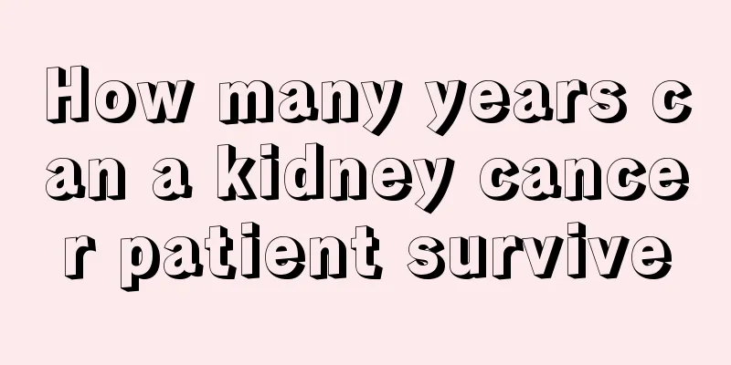 How many years can a kidney cancer patient survive