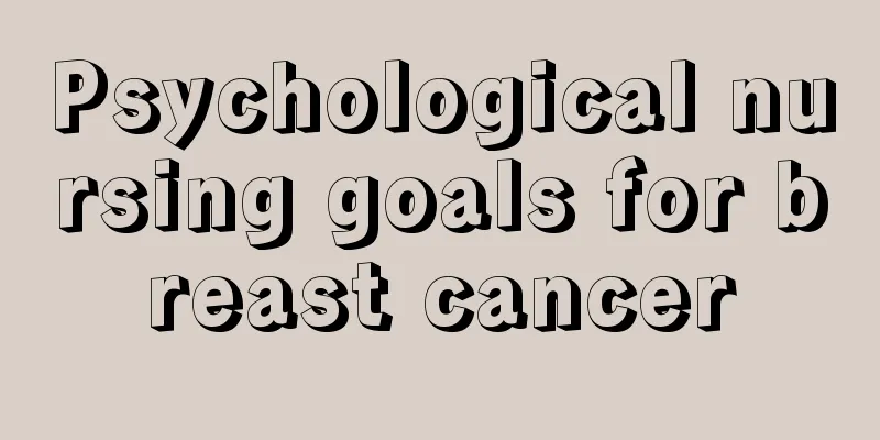 Psychological nursing goals for breast cancer