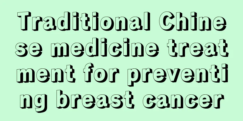 Traditional Chinese medicine treatment for preventing breast cancer