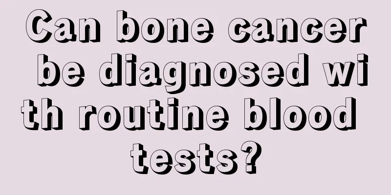 Can bone cancer be diagnosed with routine blood tests?