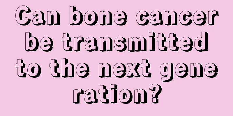 Can bone cancer be transmitted to the next generation?