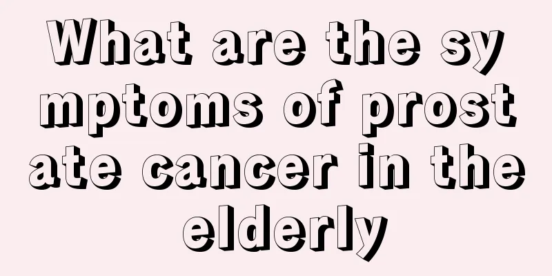 What are the symptoms of prostate cancer in the elderly