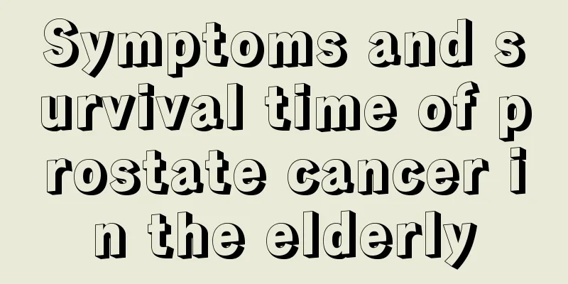 Symptoms and survival time of prostate cancer in the elderly
