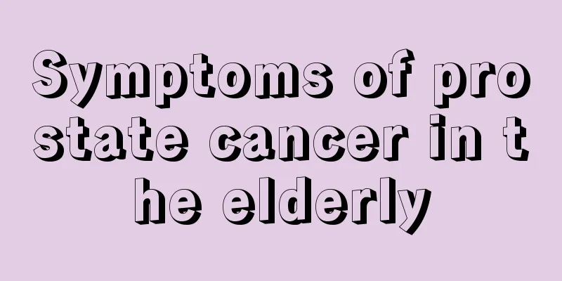 Symptoms of prostate cancer in the elderly