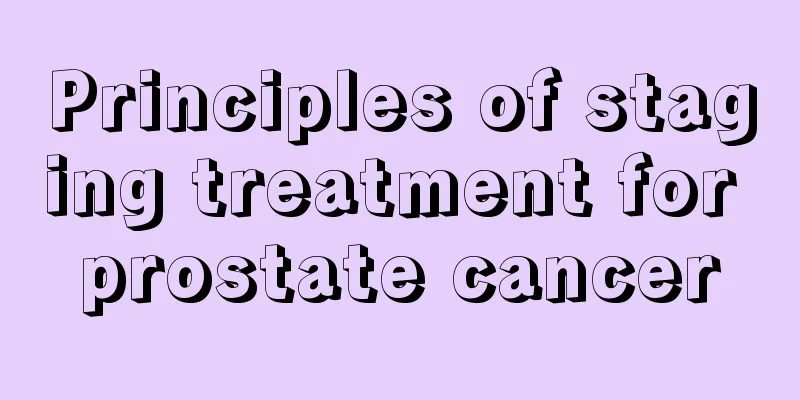 Principles of staging treatment for prostate cancer