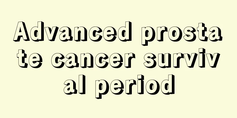 Advanced prostate cancer survival period