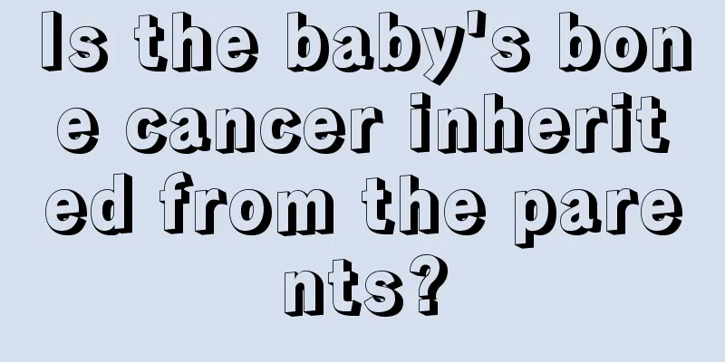Is the baby's bone cancer inherited from the parents?
