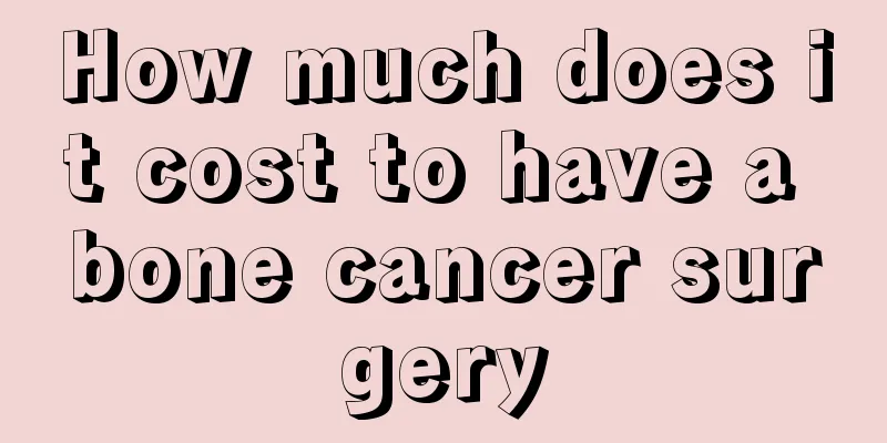 How much does it cost to have a bone cancer surgery